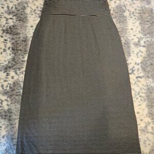 Black and white striped